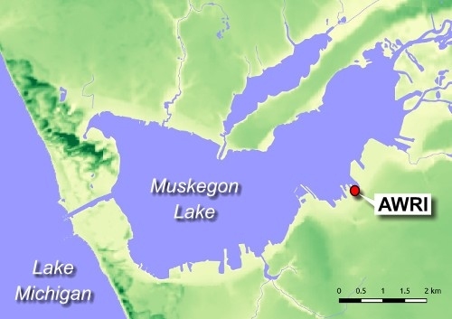 Muskegon Lake map